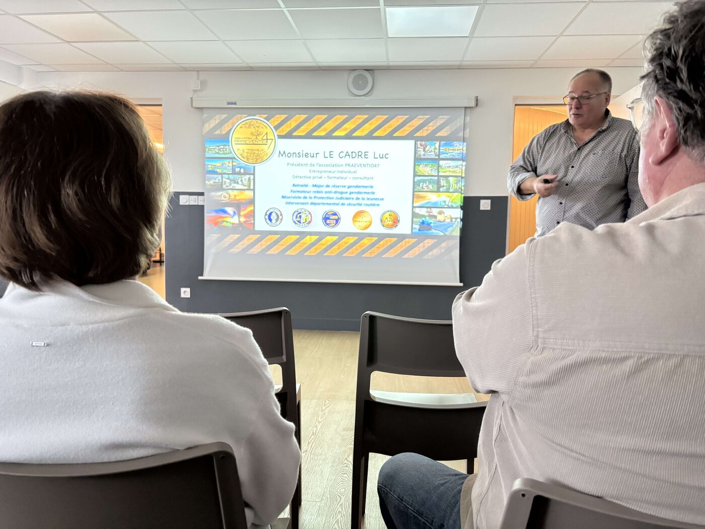 La réunion a été animée par Luc Le Cadre, président de l’association Praeventio47