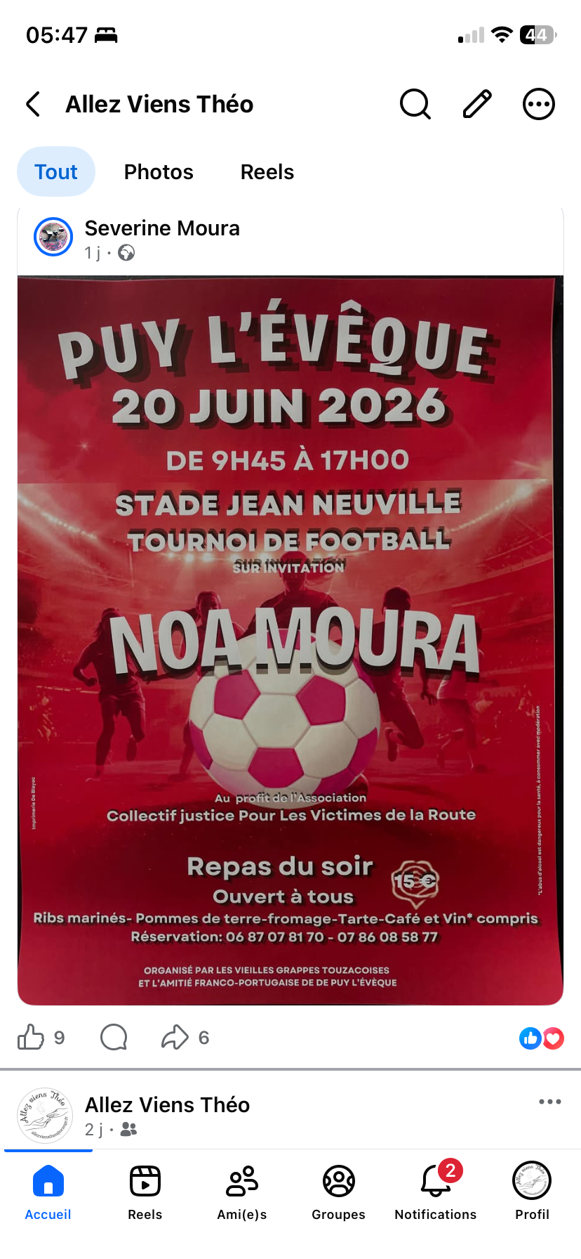 Tournoi de Football de Noa Moura